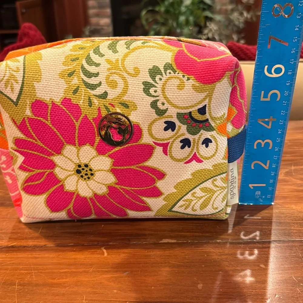 NWOT Spartina 449 Women’s Floral Large Cosmetic Bag Accessory Storage Travel NEW